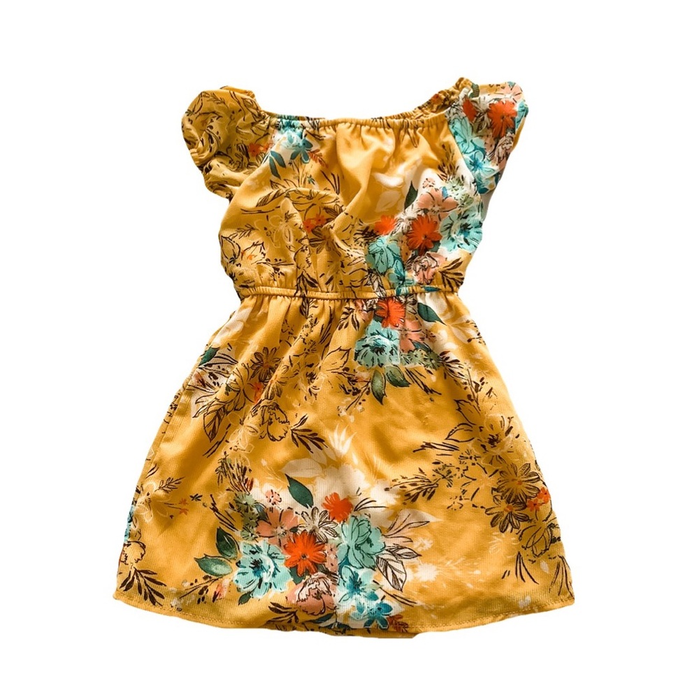 Gianni Bini Girls Yellow Floral Dress
